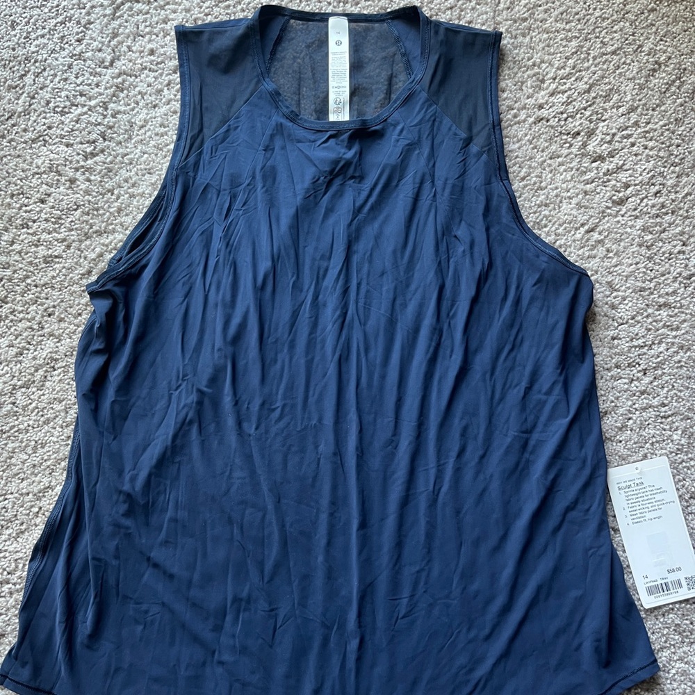 NWT Lululemon Blue Sculpt Tank - 14